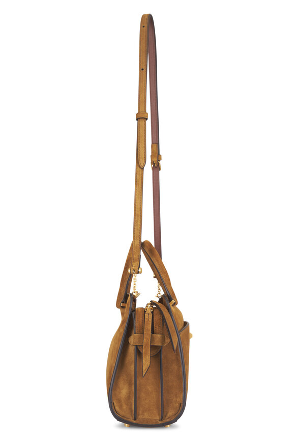 Métier Mini Private Eye Marrakech Suede Shoulder Bag - view 3