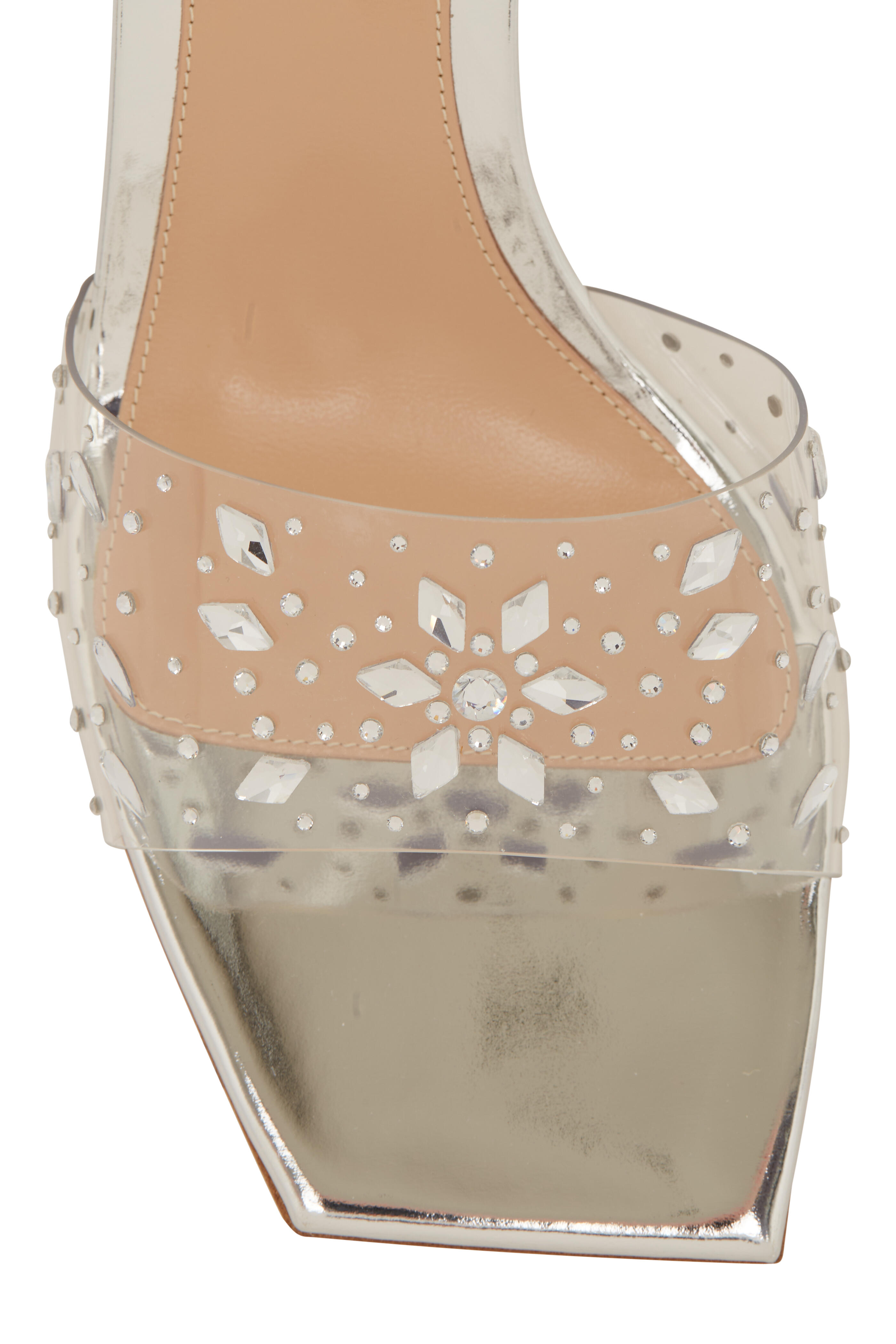 Gianvito Rossi - Transparent PVC Stone Strap Sandal, 55mm