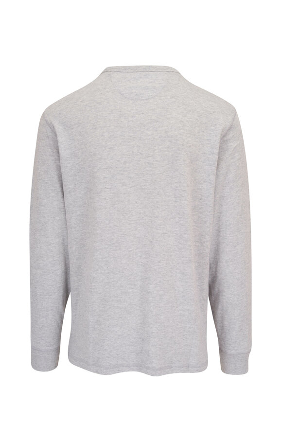 Faherty Brand - Sunwash Light Gray Cotton Crewneck Sweater