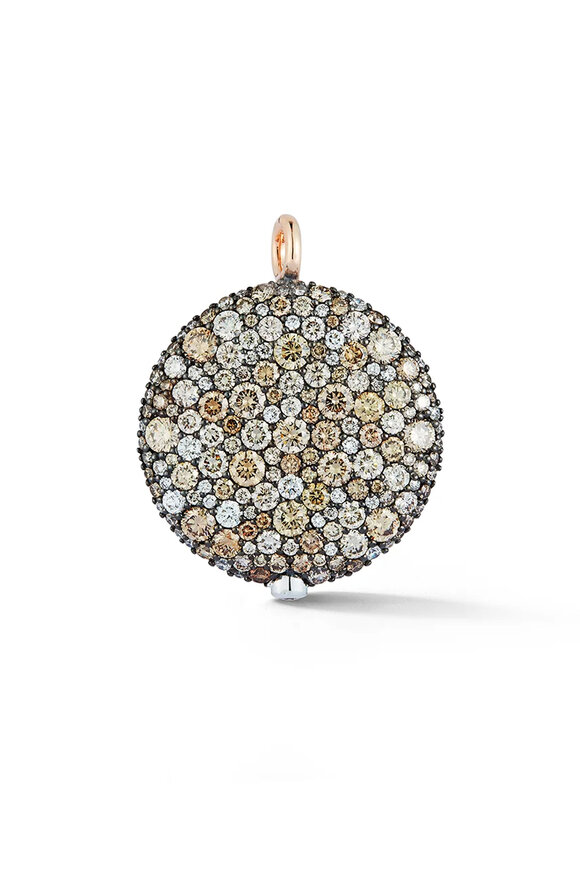 Walters Faith Champagne Diamond Pebble Locket