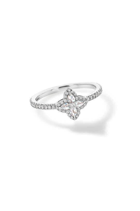 64 Facets Diamond Blossom Ring