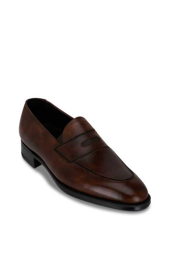 Montgomery Brown Leather Penny Loafer