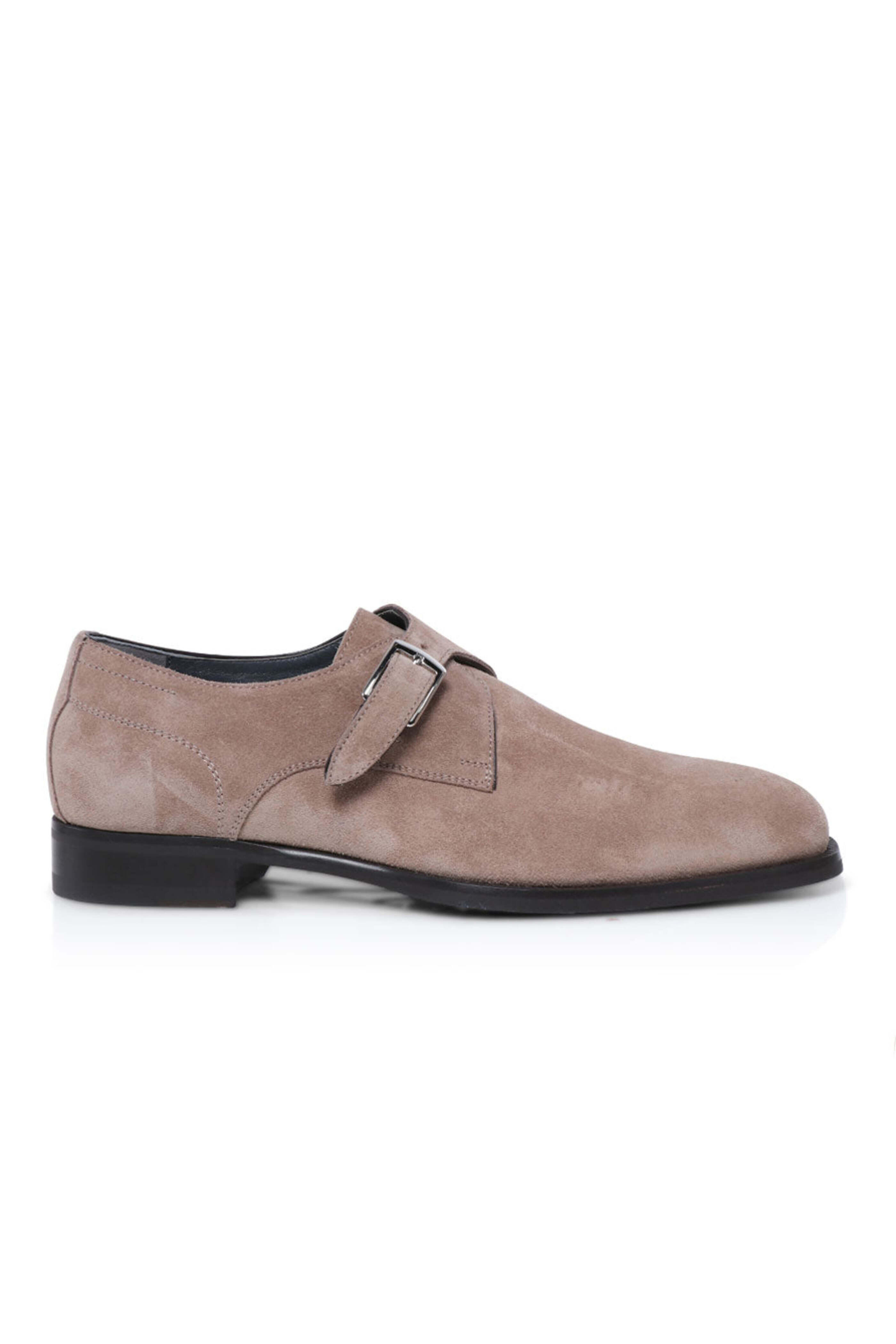 Scarpe di Bianco - Parma Suede Monkstrap Loafer in Antilope