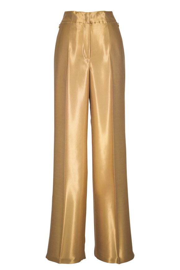 Akris Fior Gold Wide Leg Pant