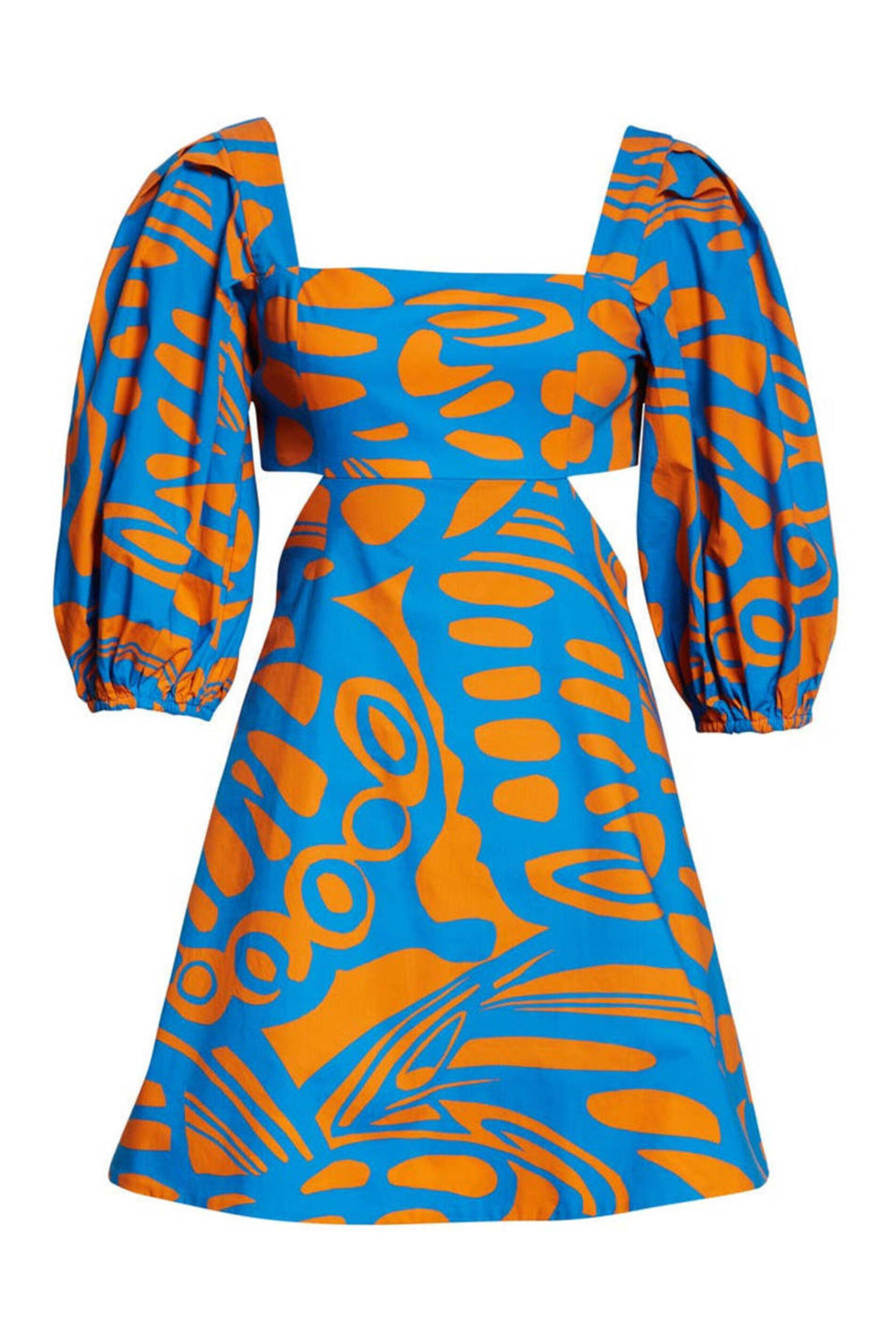 Alexis - Indigo Bodhi Puff Sleeve Dress