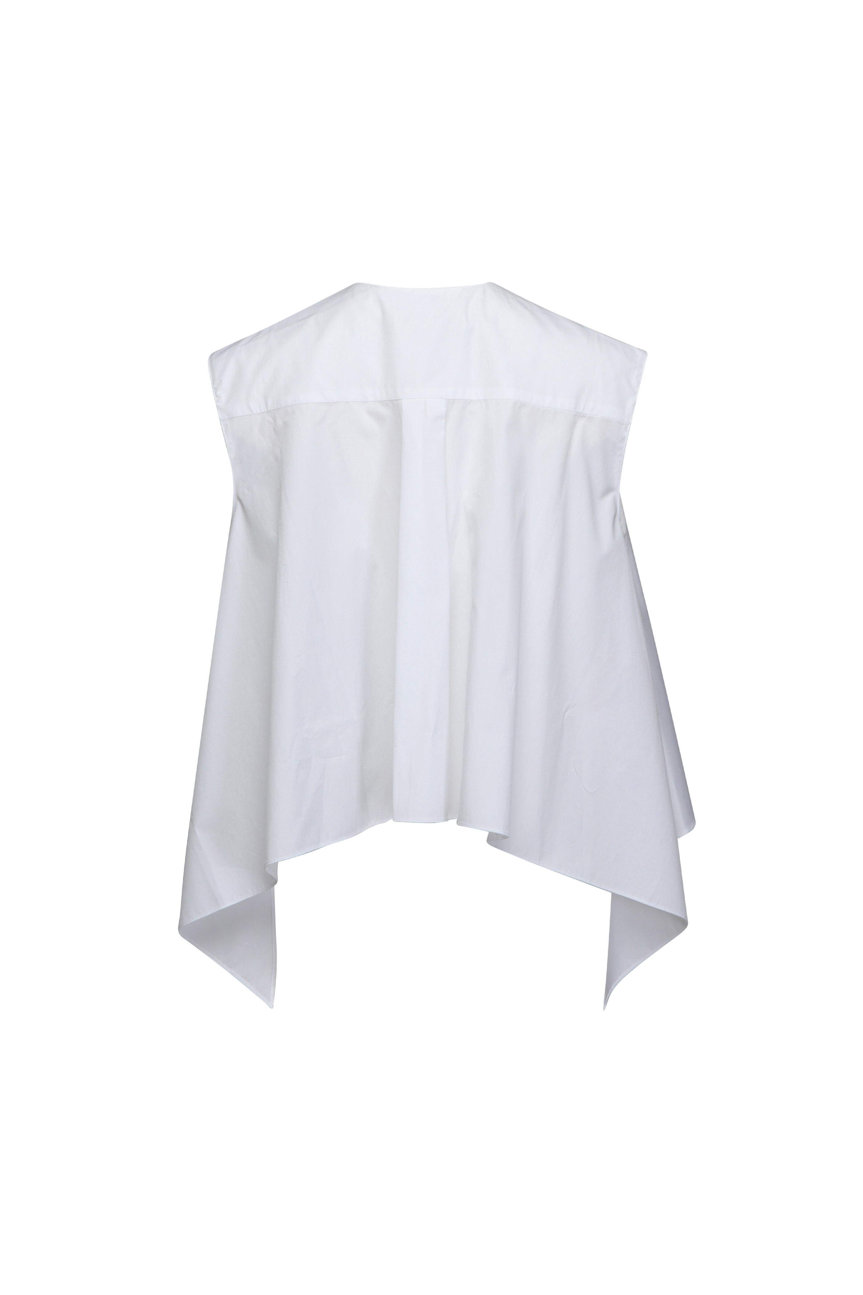 Marni - Lily White Sleeveless Trapeze Blouse