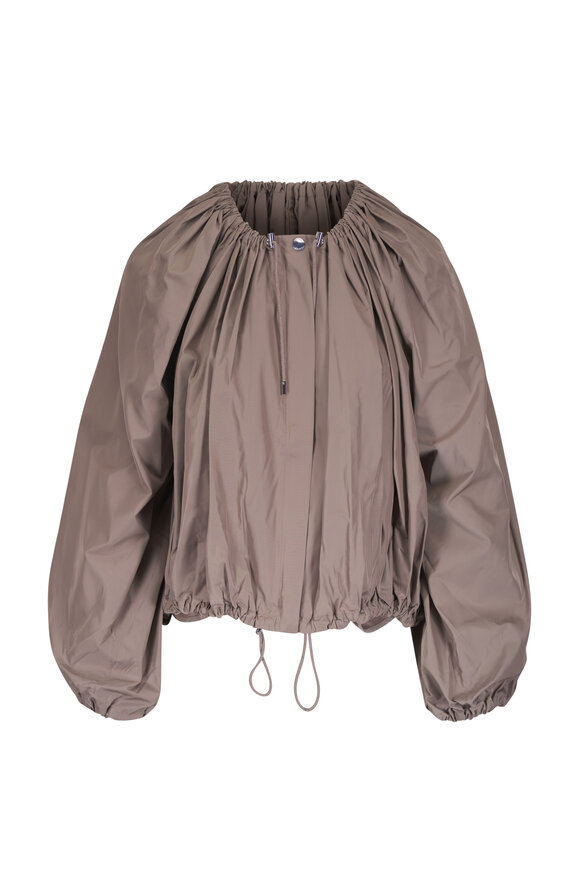 Totême Dove Taupe Gathered Parachute Coat - view 1