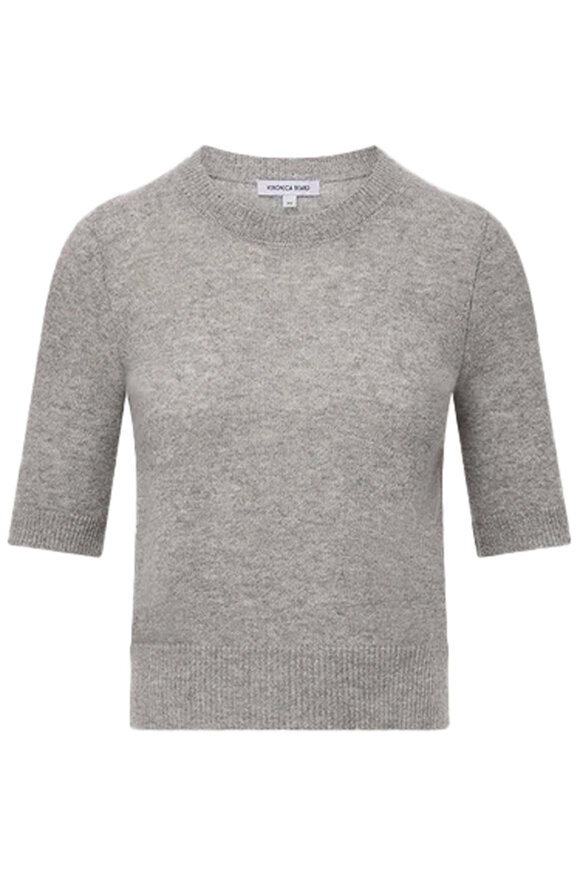 Veronica Beard Heather Grey Cashmere Shana Sweater
