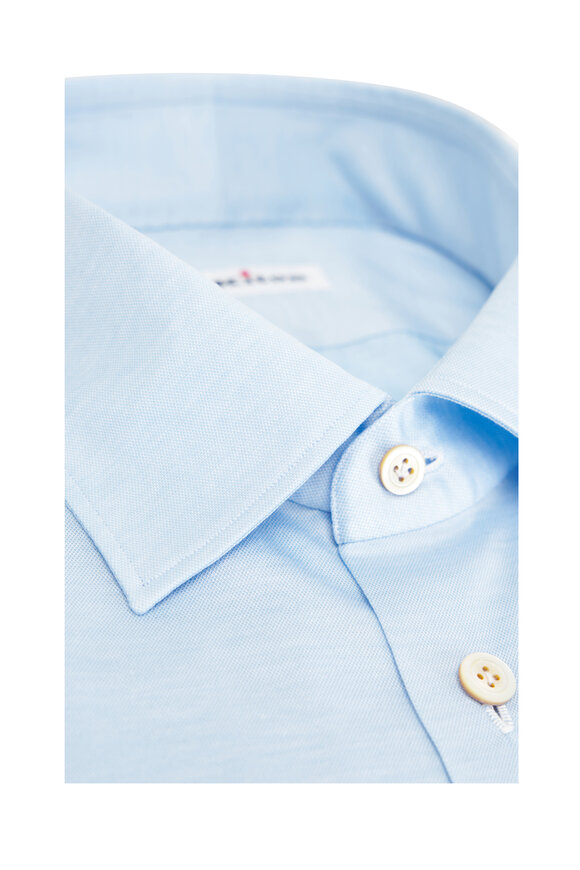 Kiton - Light Blue Cotton Dress Shirt