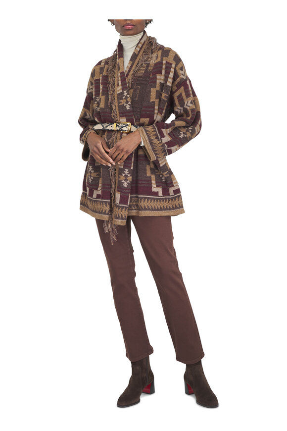 Christian Louboutin Ira Dark Brown Suede Short Boot, 55mm - view 2