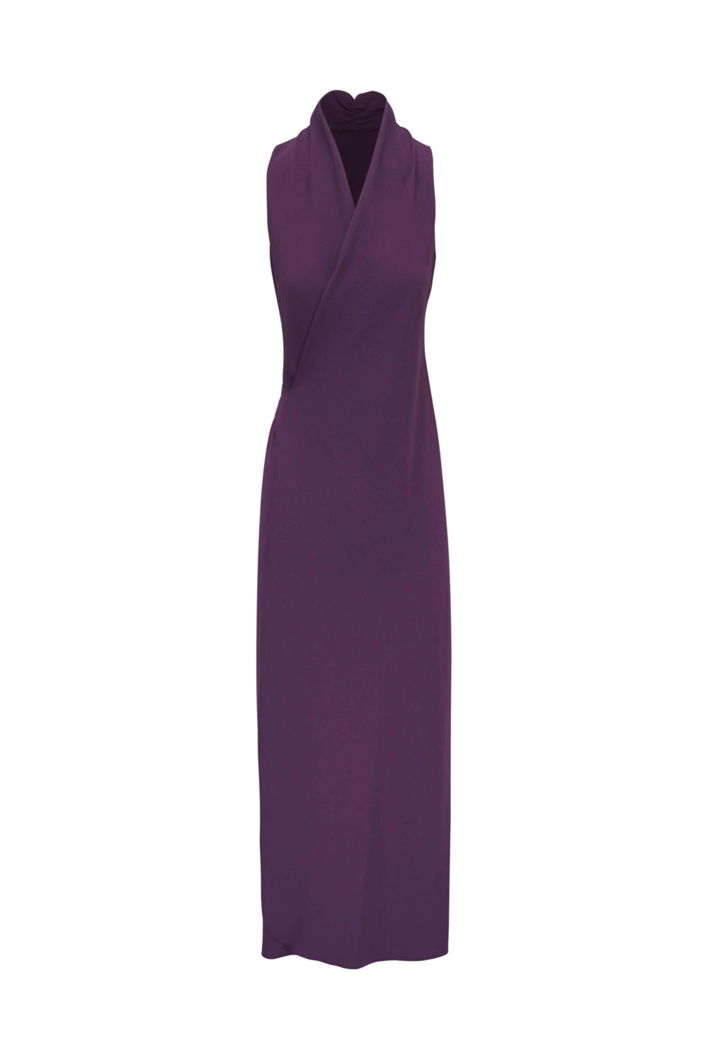 Peter Cohen - Plum Long Apres Wrap Dress