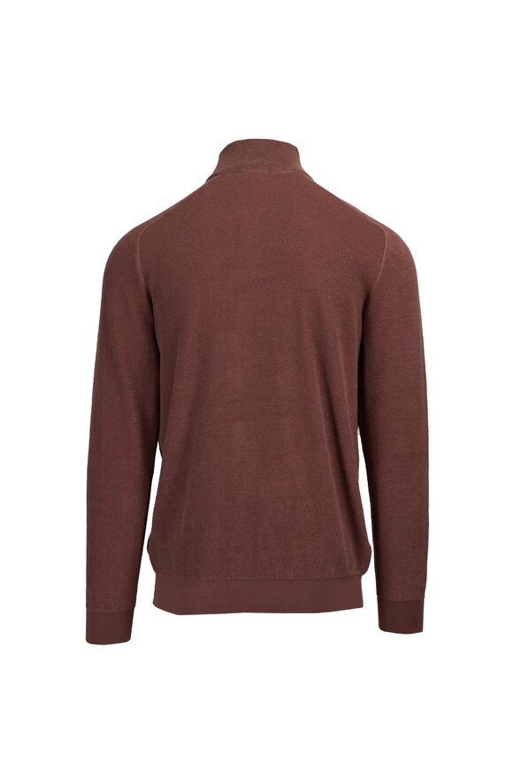 Colombo Terracotta Mock Neck Sweater - view 2