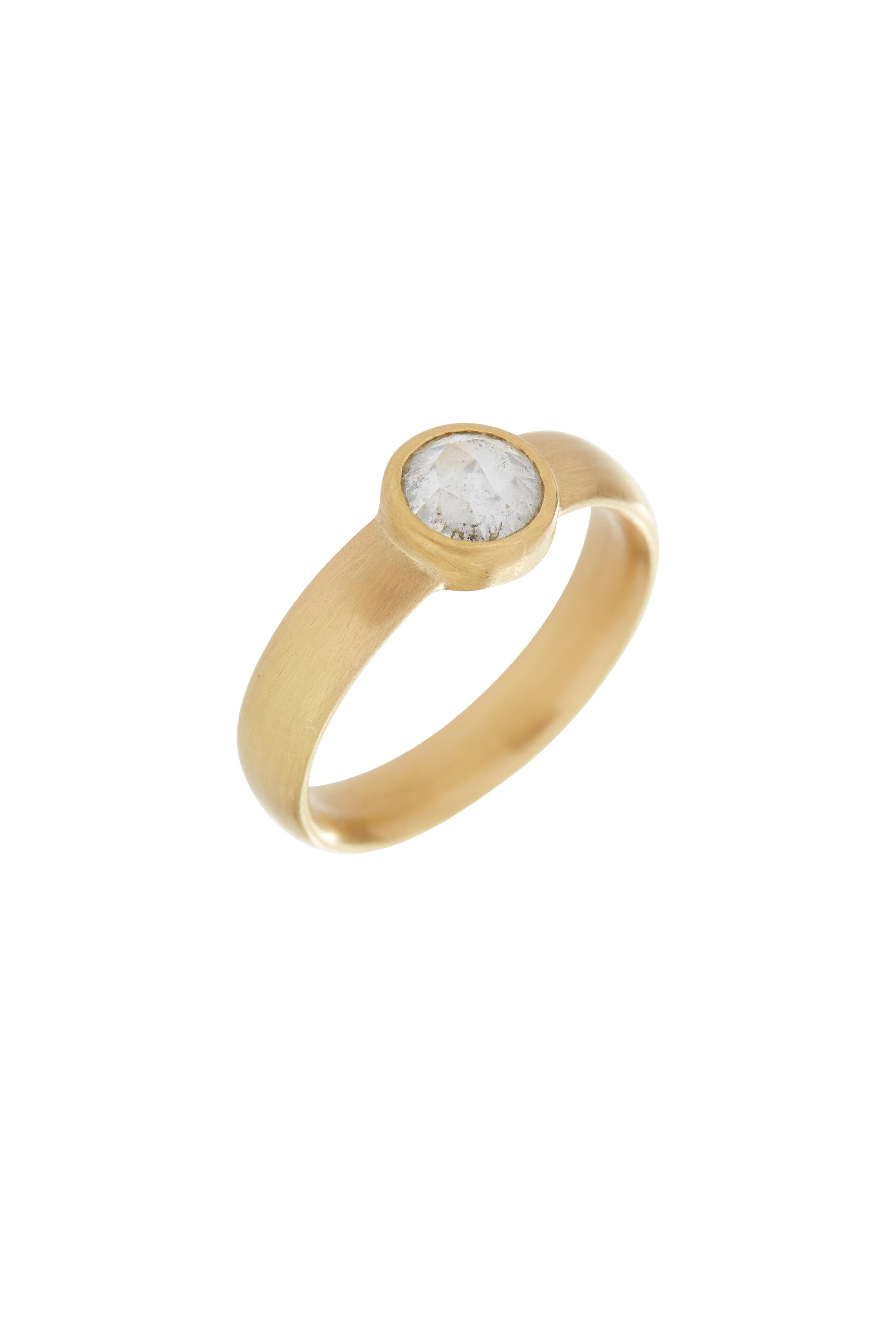 Caroline Ellen - 20K Yellow Gold Diamond Stackable Band