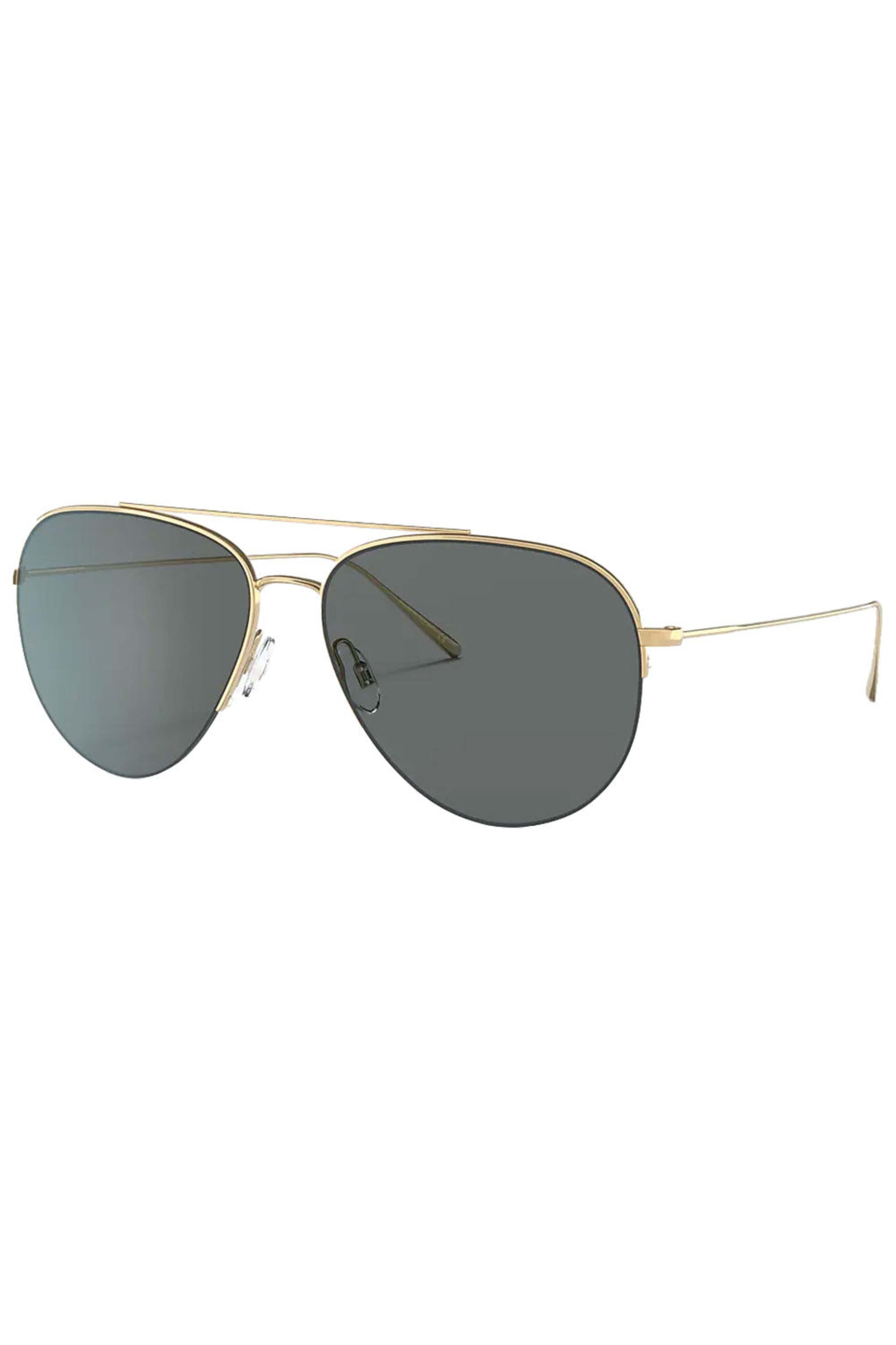 Oliver Peoples - Cleamons Gold Polar Gray Lens Sunglasses