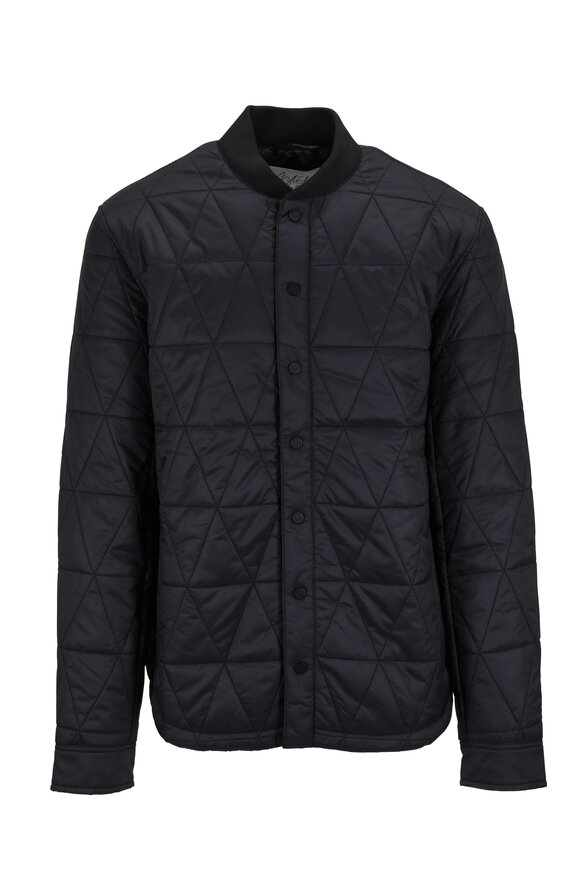 Aztech Mountain - Space Black Quilted Shirt Jacket