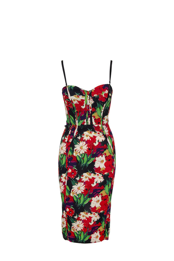 Veronica Beard - Saffron Black Multi Floral Convertible Dress