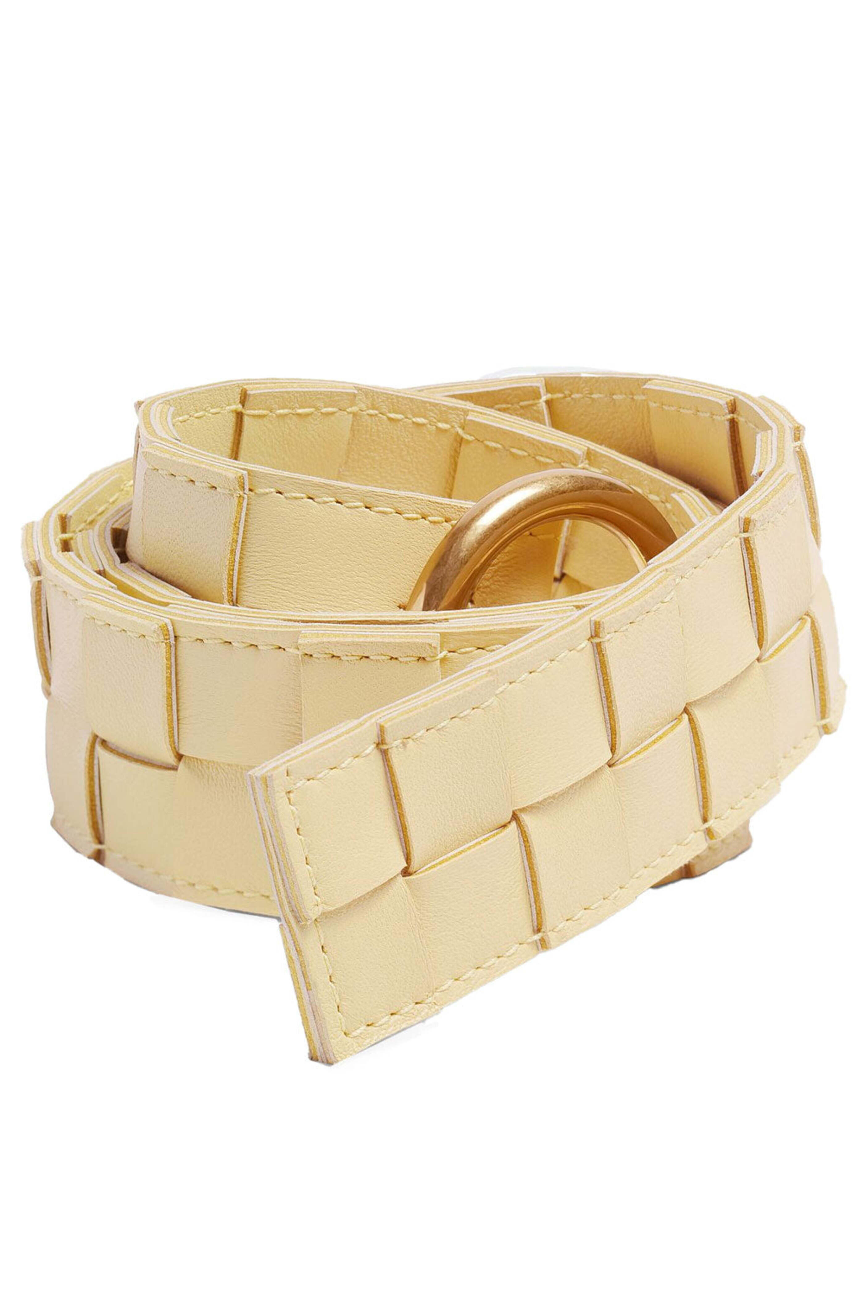 Bottega Veneta - Maxi Intreccio Belt in Butter