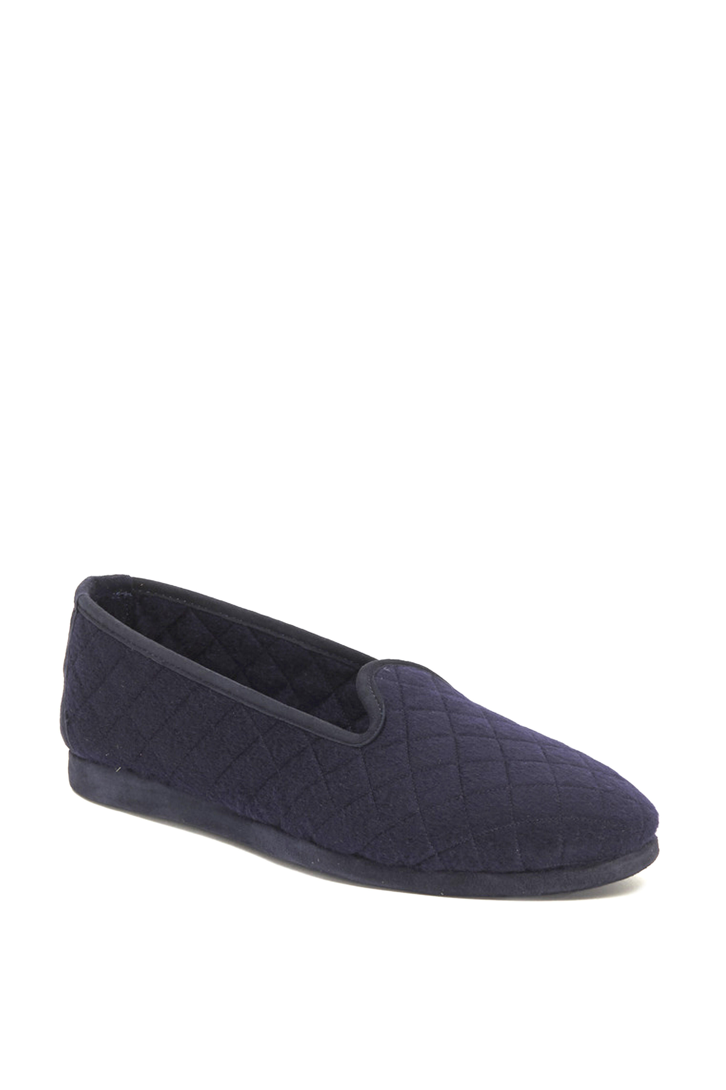 Loro Piana - Navy Blue Quilted Cashmere Classic Slipper