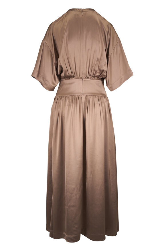 Totême Latte Satin Tee Dress - view 4