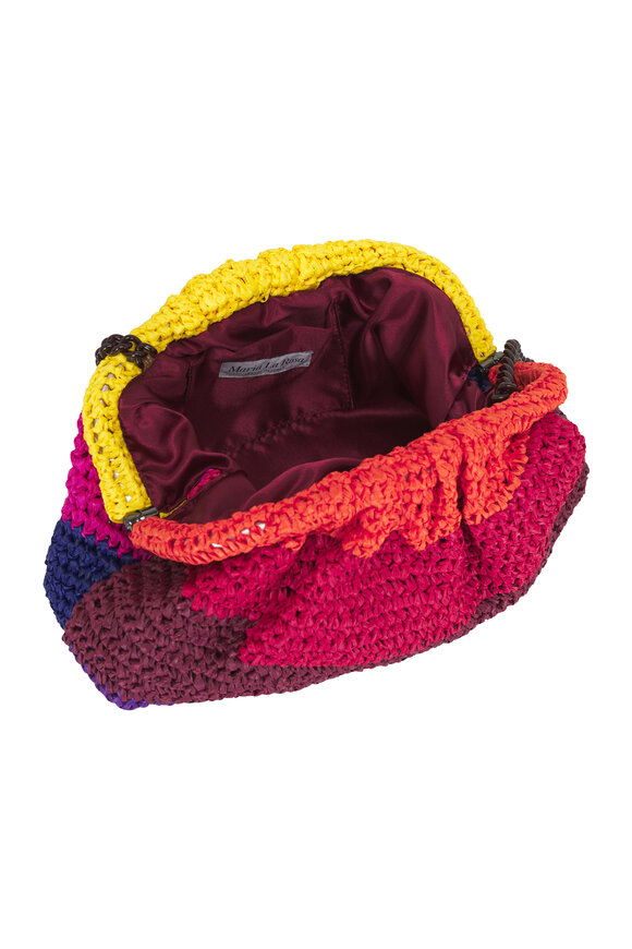 Maria La Rosa Layers Game Multicolor Crochet Shoulder Bag - view 4