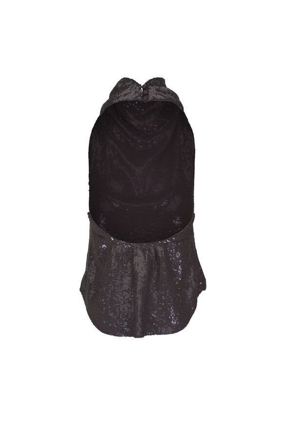 TWP Friday Night Delicioso Sequin Halter Top - view 6
