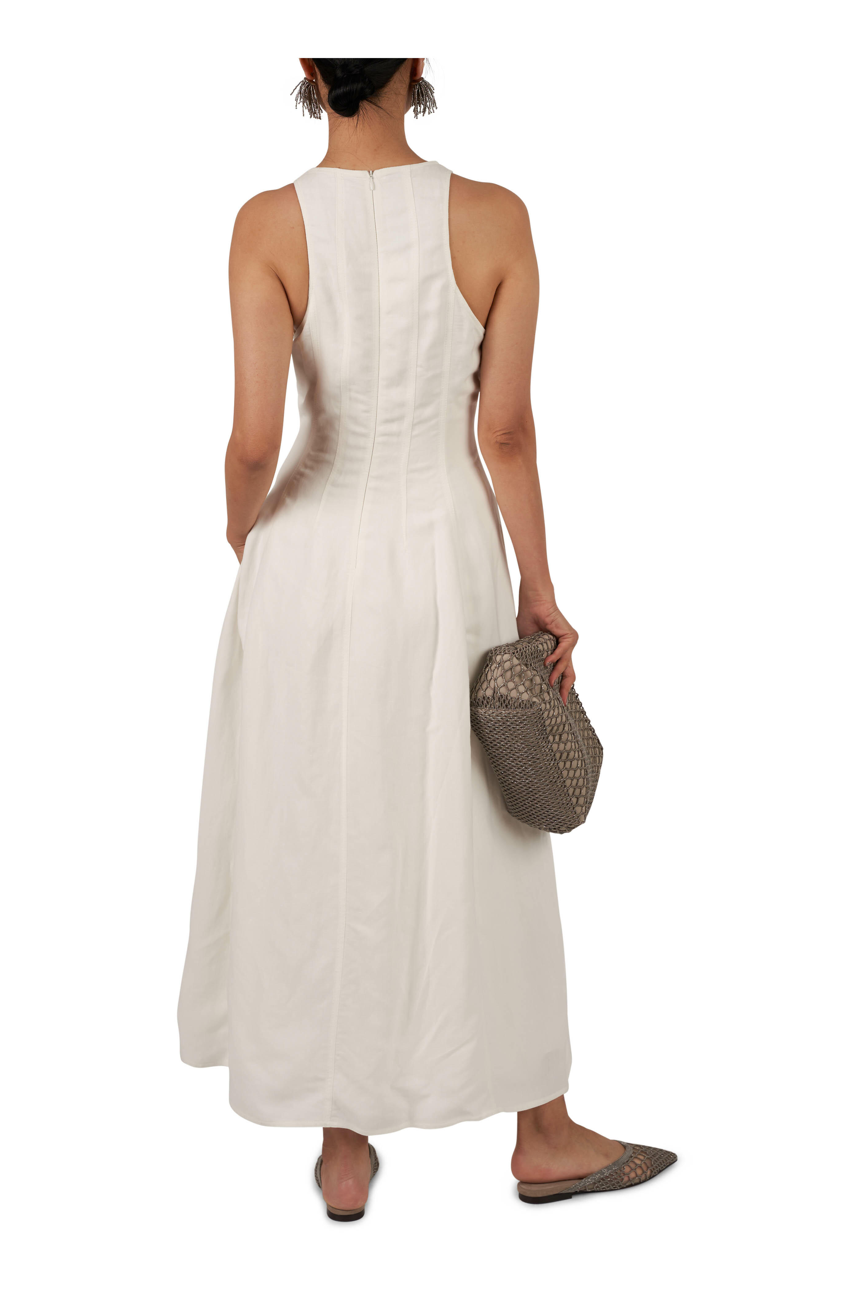 【関税込み】BRUNELLO CUCINELLI Linen dress Brunello Cucinelli Linen Maxi Dress | Sendegaro US
