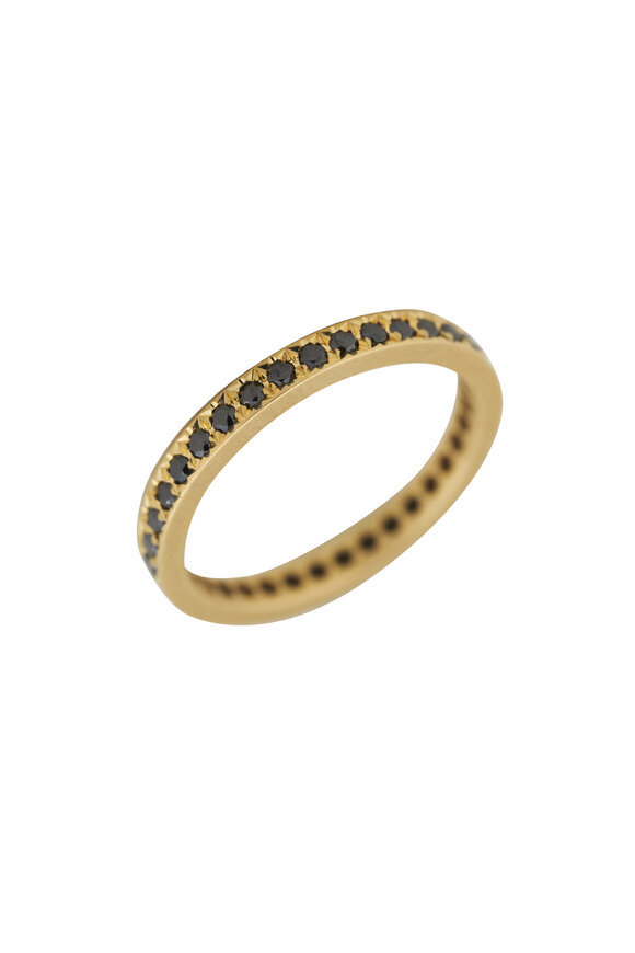 Caroline Ellen Black Diamond Pavé Ring