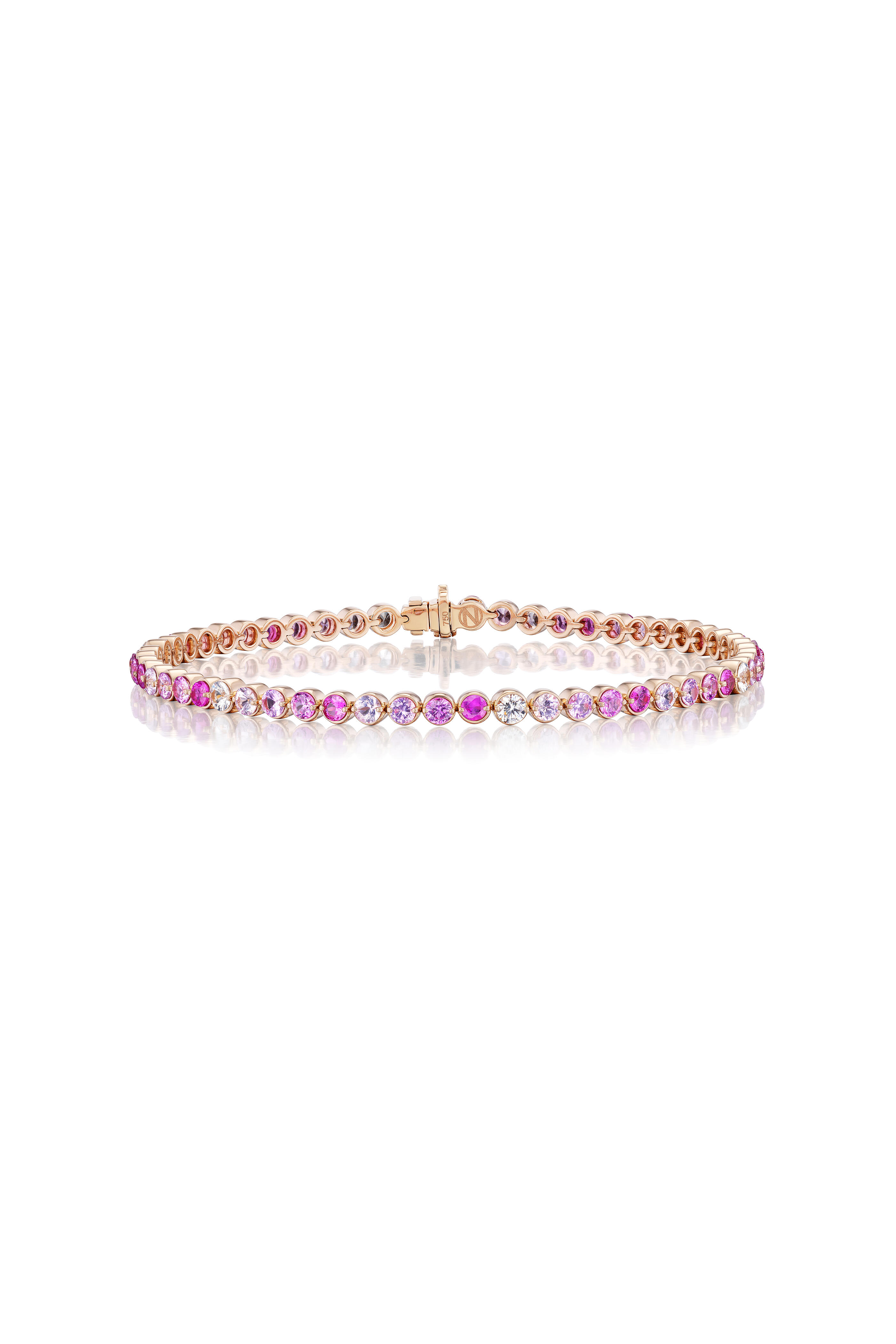 Nam Cho - 18k Rose Gold Pink Sapphire & Diamond Bracelet