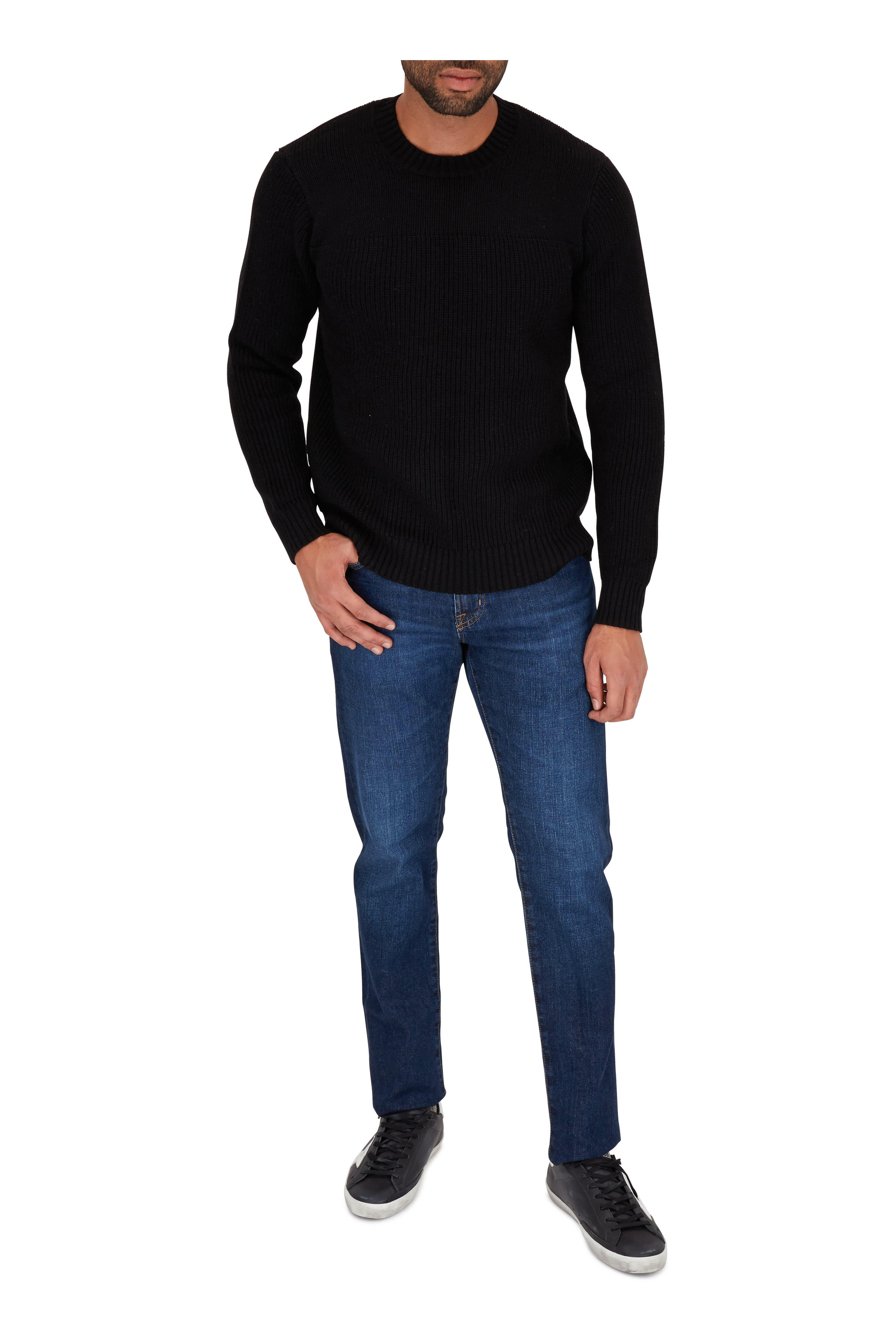 Golden Goose - Super-Star Black Leather Sneaker