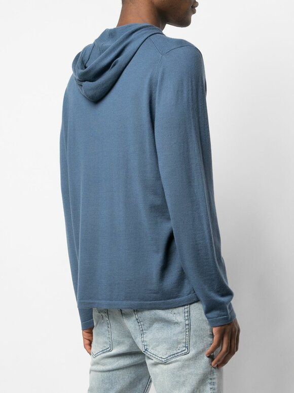 Vince - Spruce Blue Wool & Cashmere Hoodie