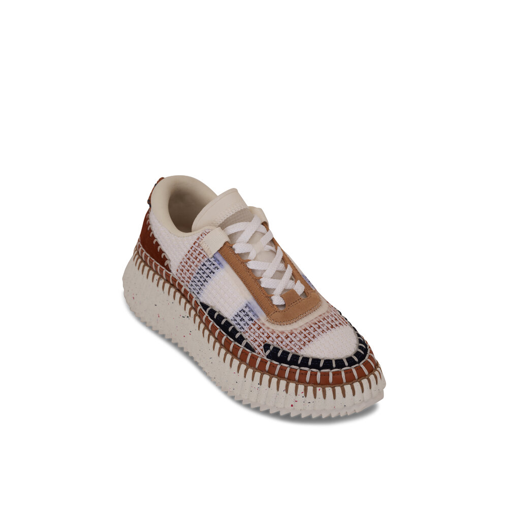 Chloé - Nama Ginger Red Mesh Sneaker | Mitchell Stores