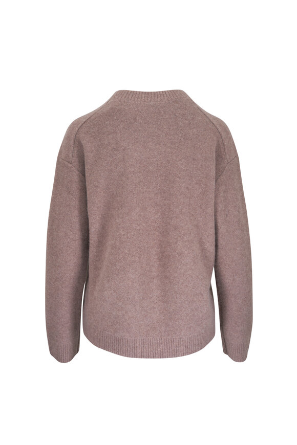Vince Beige Plush Cashmere Crewneck Sweater - view 2