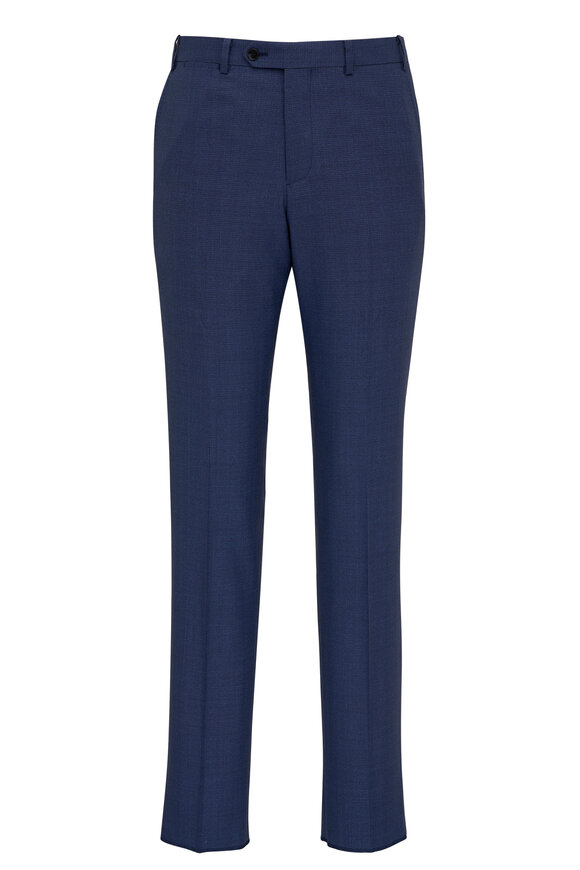 Atelier Munro - Micro Neat Blue Wool Suit 