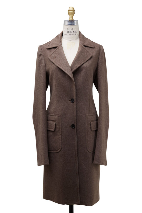 Kiton - Taupe Cashmere Coat