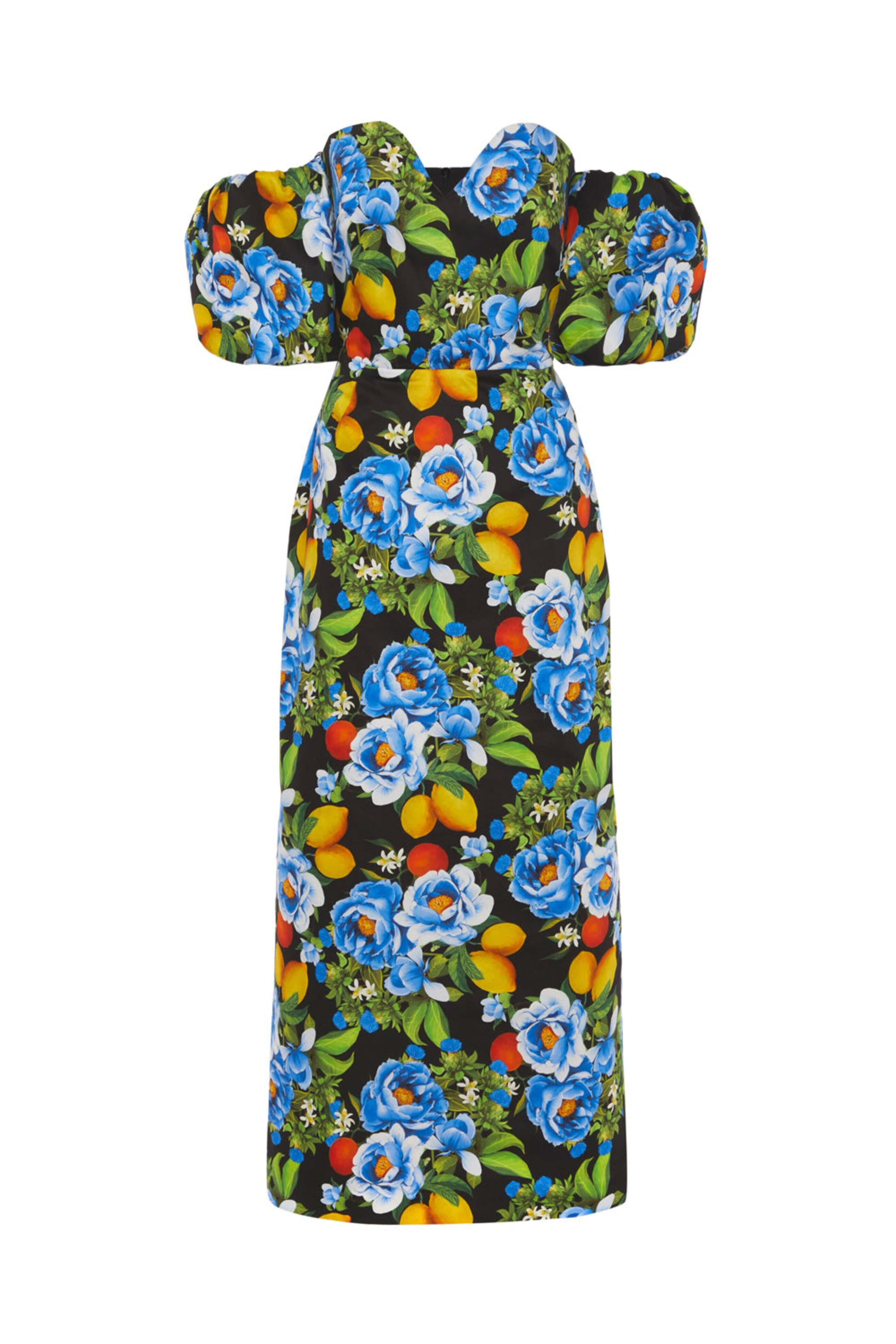 Borgo De Nor - Black Peonia Off The Shoulder Tati Pencil Dress