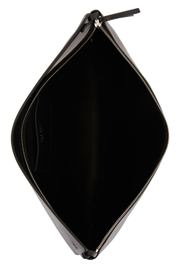 The Row - Emy Black Leather Shoulder Bag