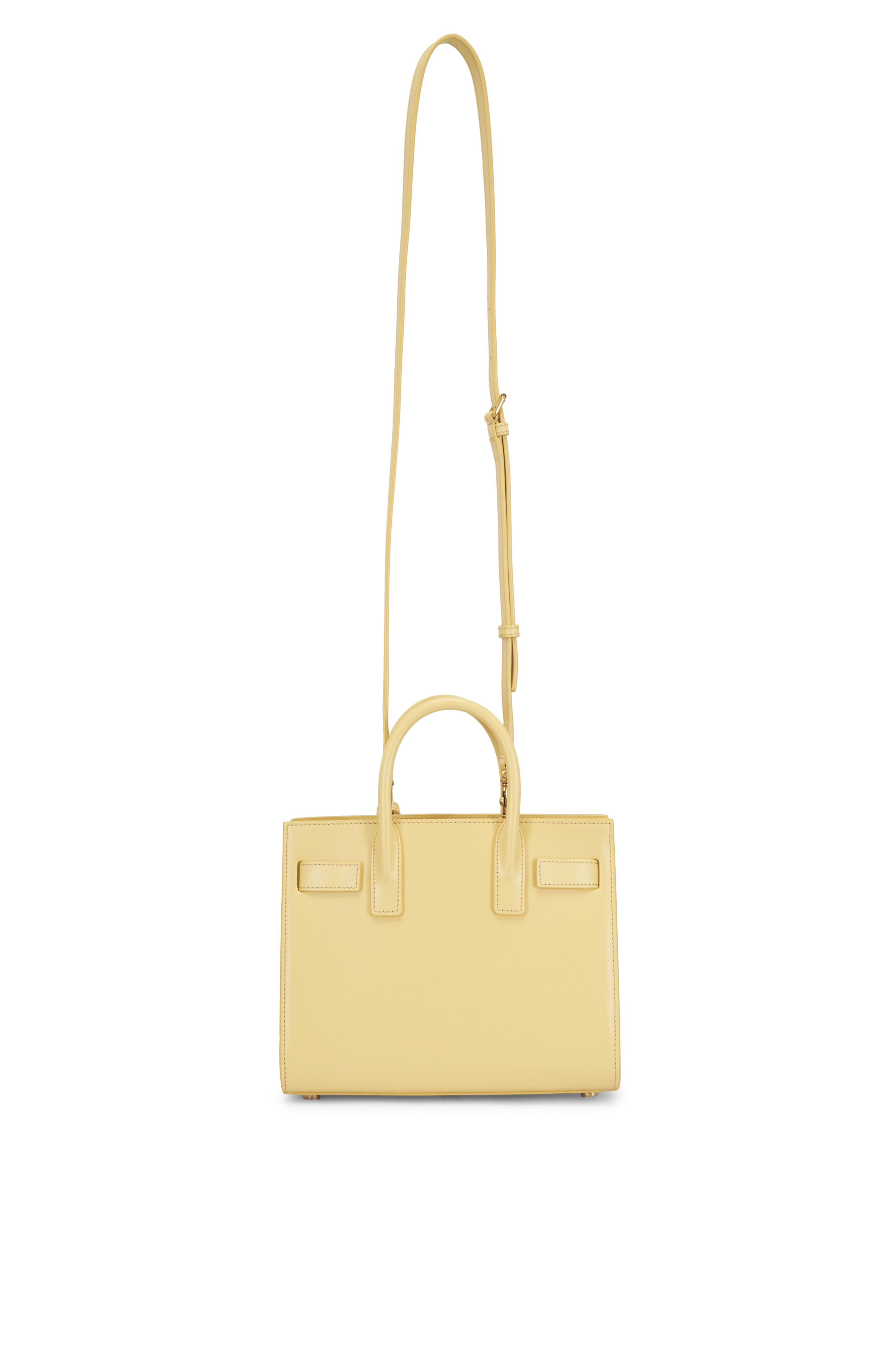 Saint Laurent - Nano Sac De Jour Soft Lemon Leather Satchel