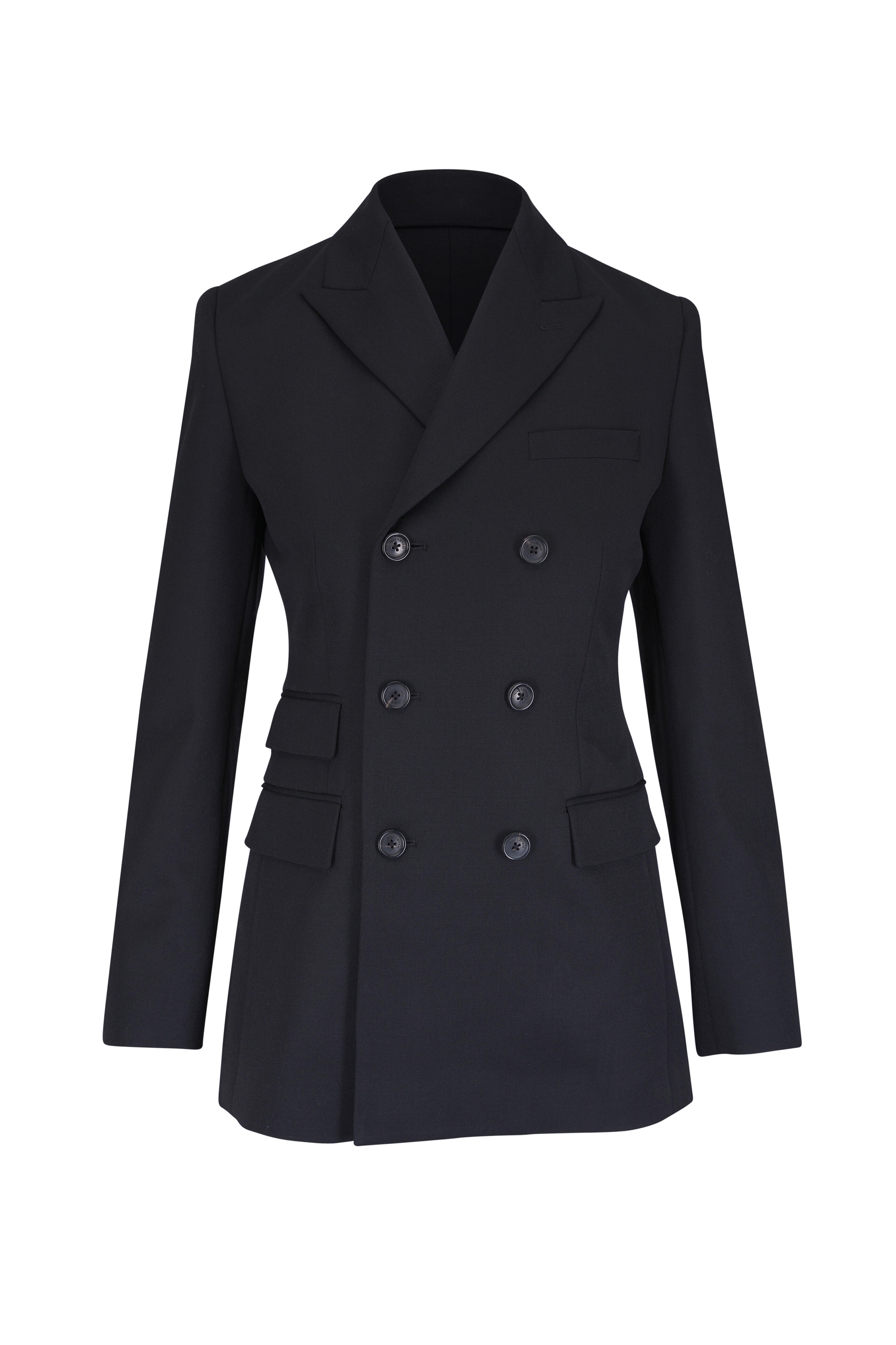 Nili Lotan - Noah Black Virgin Wool Jacket - view 1
