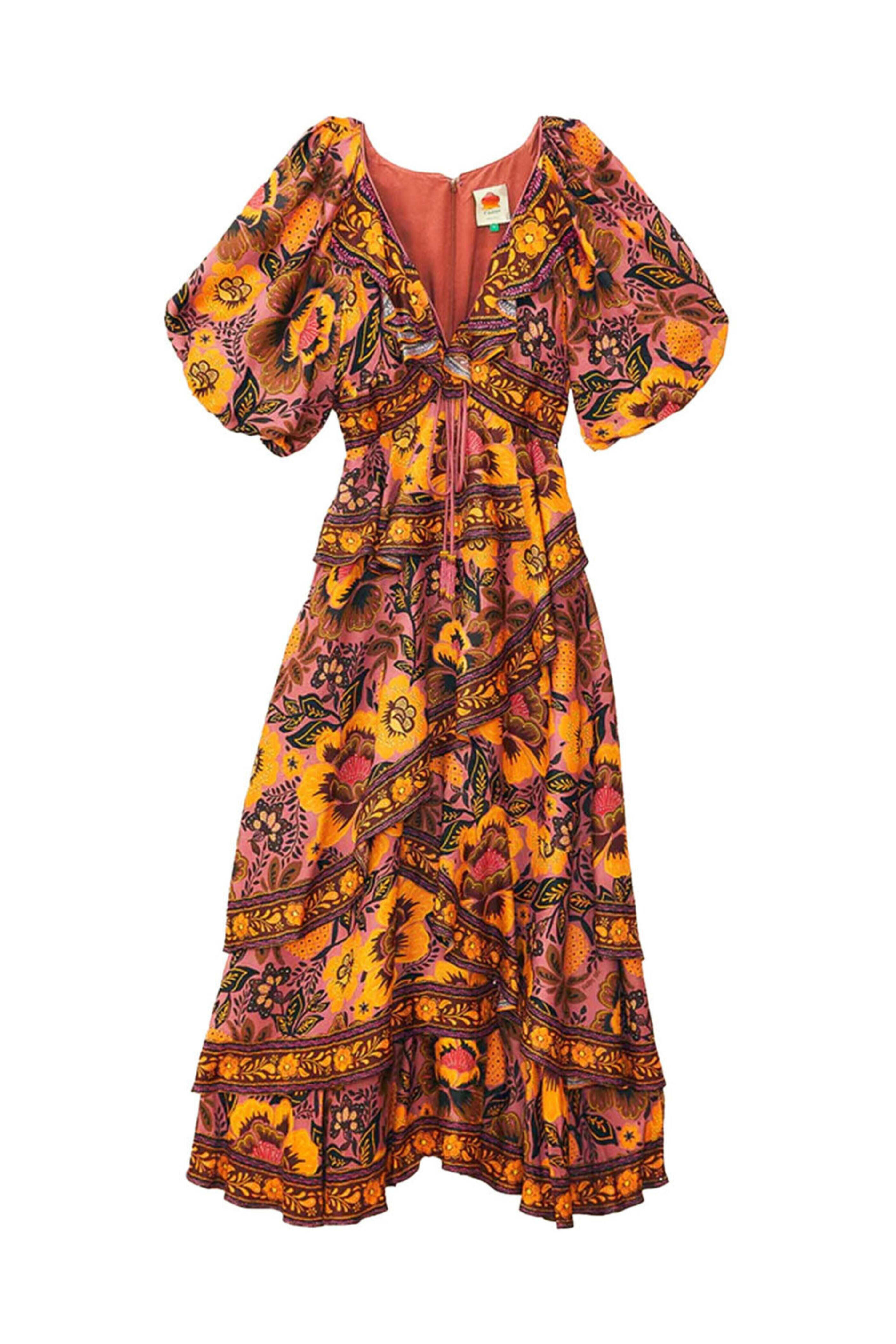 Farm Rio - Blush Garden Bloom Maxi Dress