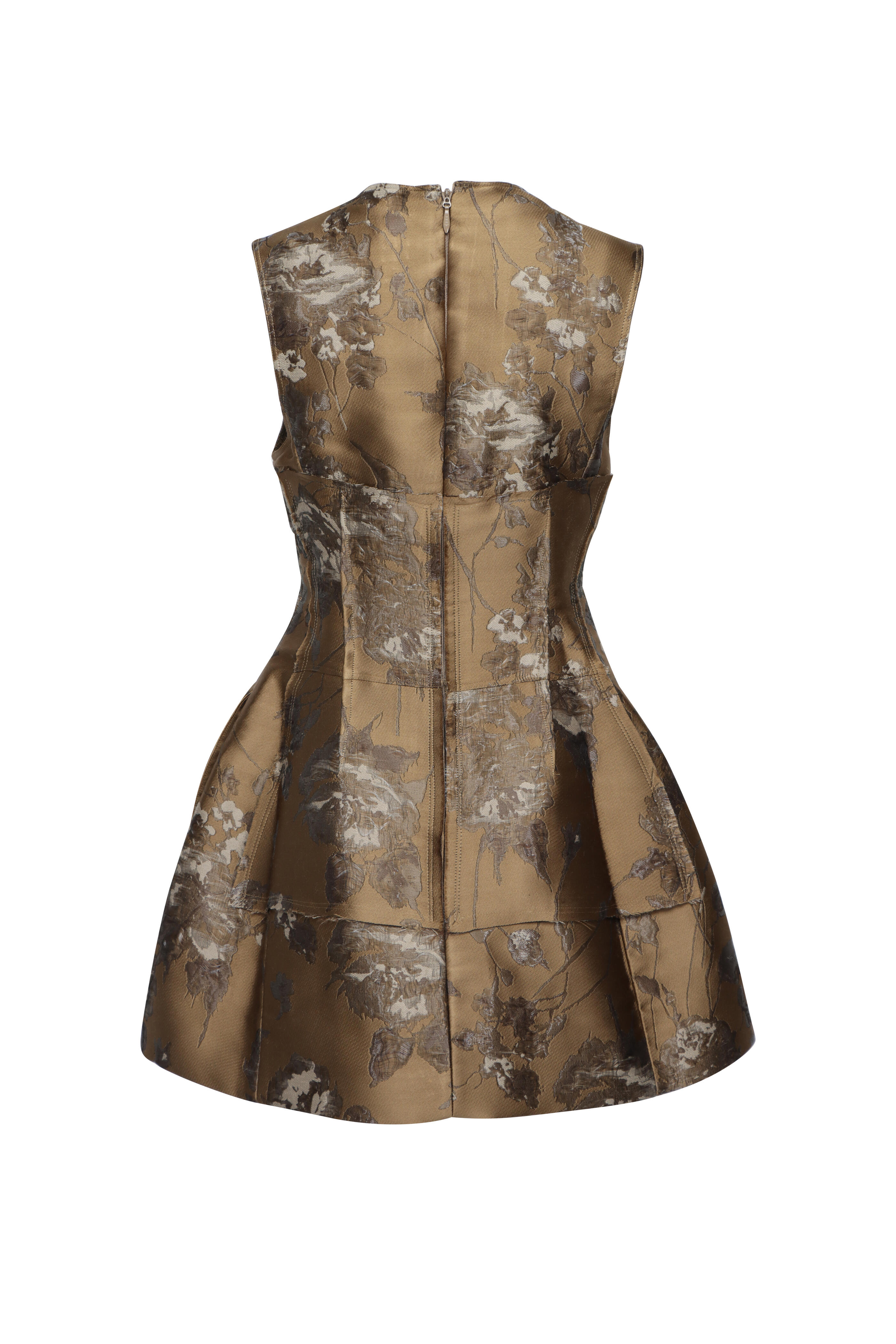 Simkhai - Brynelle Bronze Jacquard Mini Dress