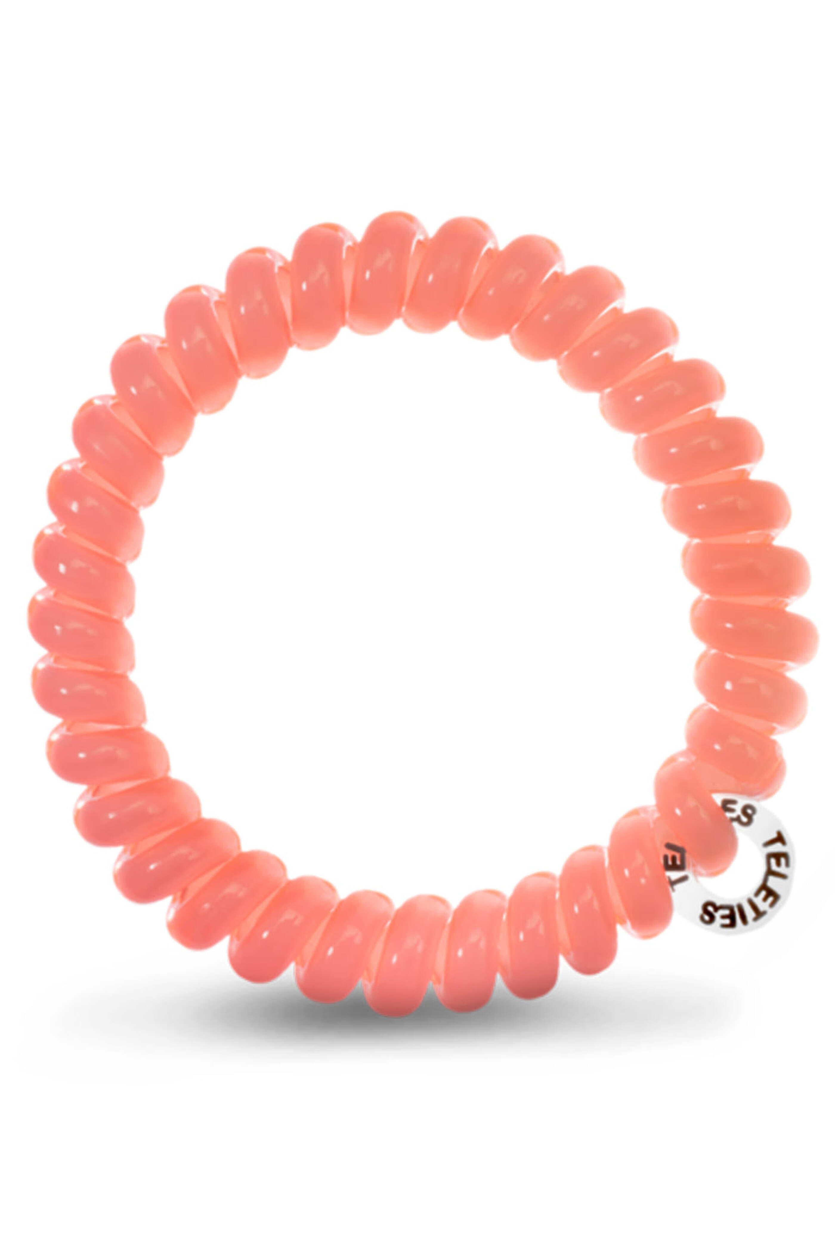 Teleties - Neon Pink Small Spiral Hair Ties