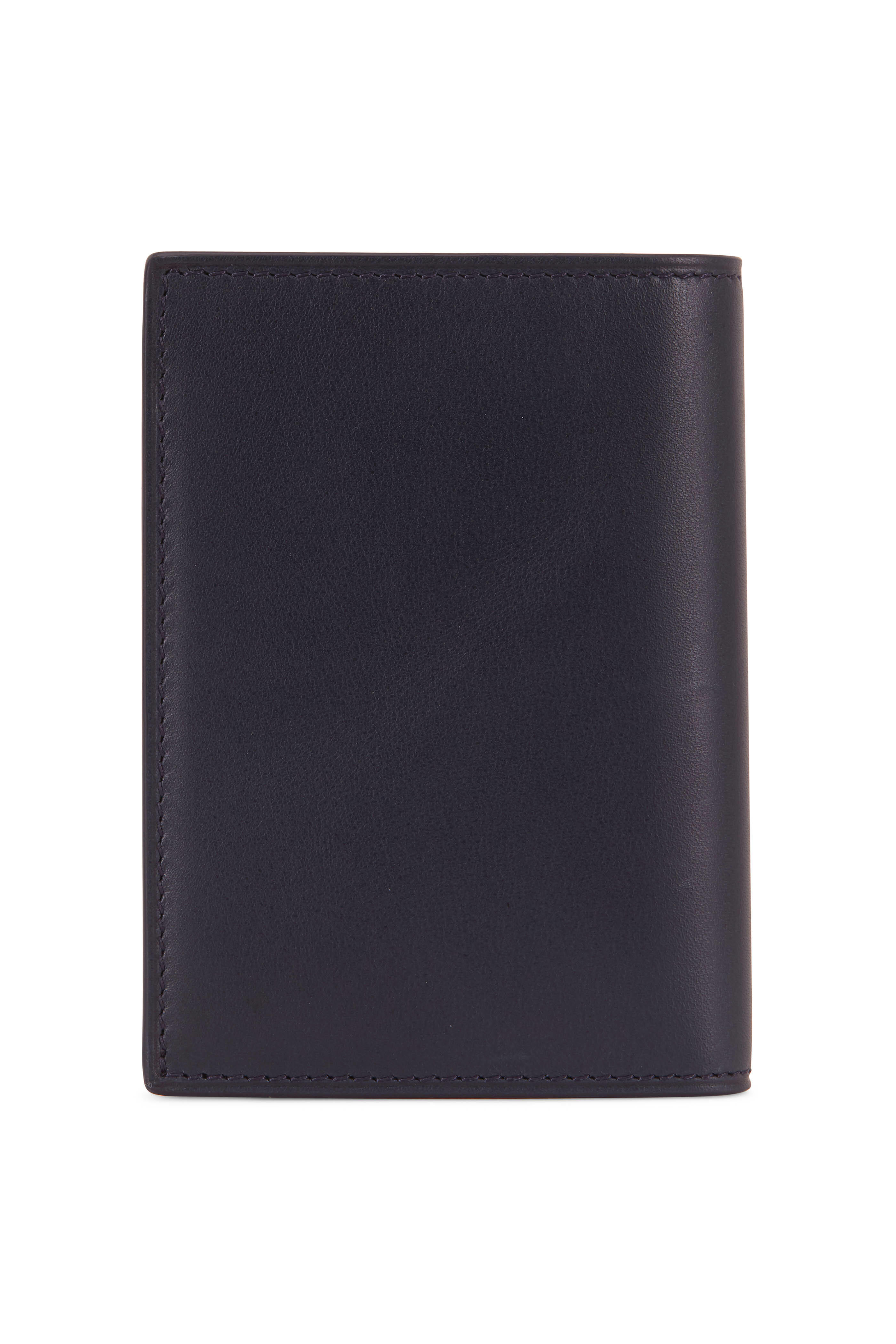 Dunhill - Duke Ink Blue Leather Business Card Case