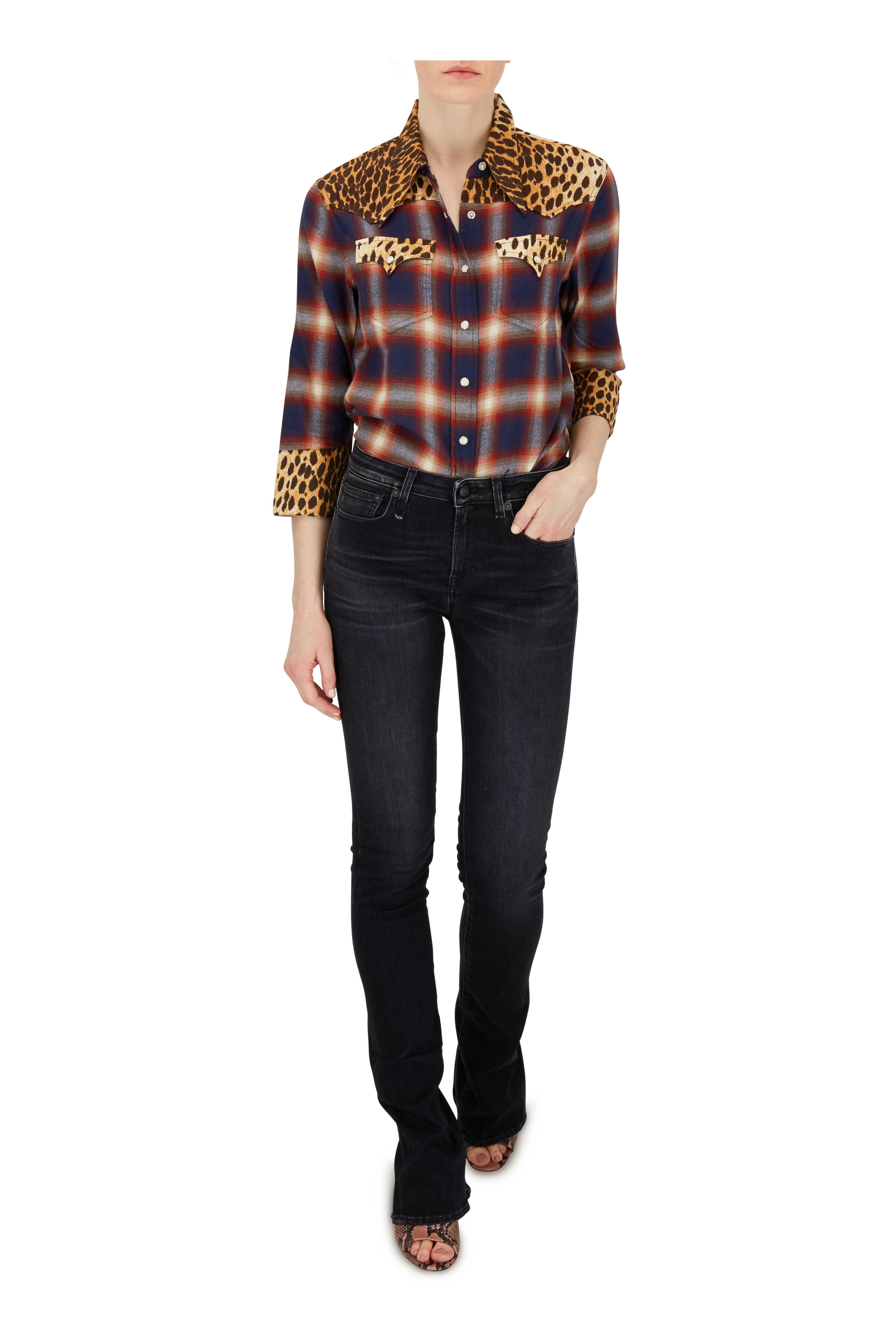 Paris Texas - Blush Python Embossed Chunky Heel Mule, 80mm