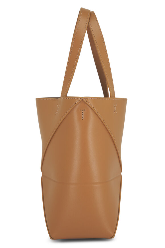 Loewe Mini Puzzle Fold Warm Desert Leather Tote - view 3