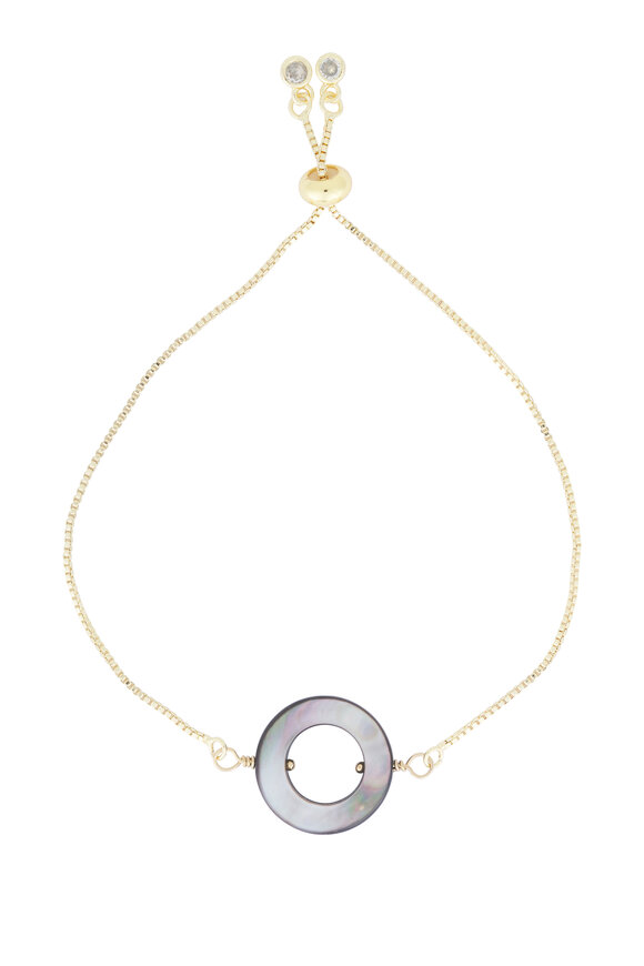 Cristina V. Black Mother of Pearl Donut Bracelet - view 1