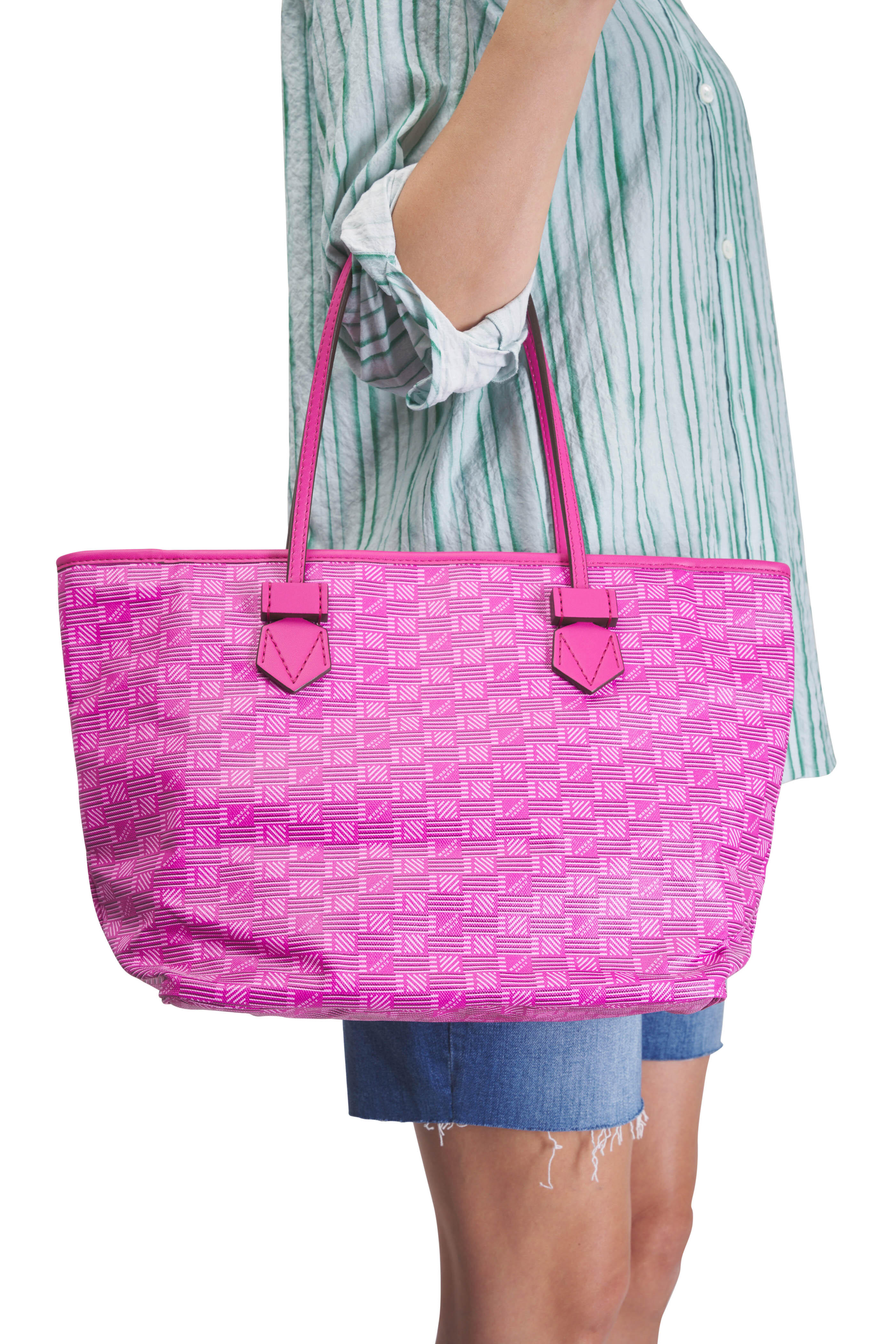 Moreau Paris - Saint Tropez Fuchsia Monogram Tote