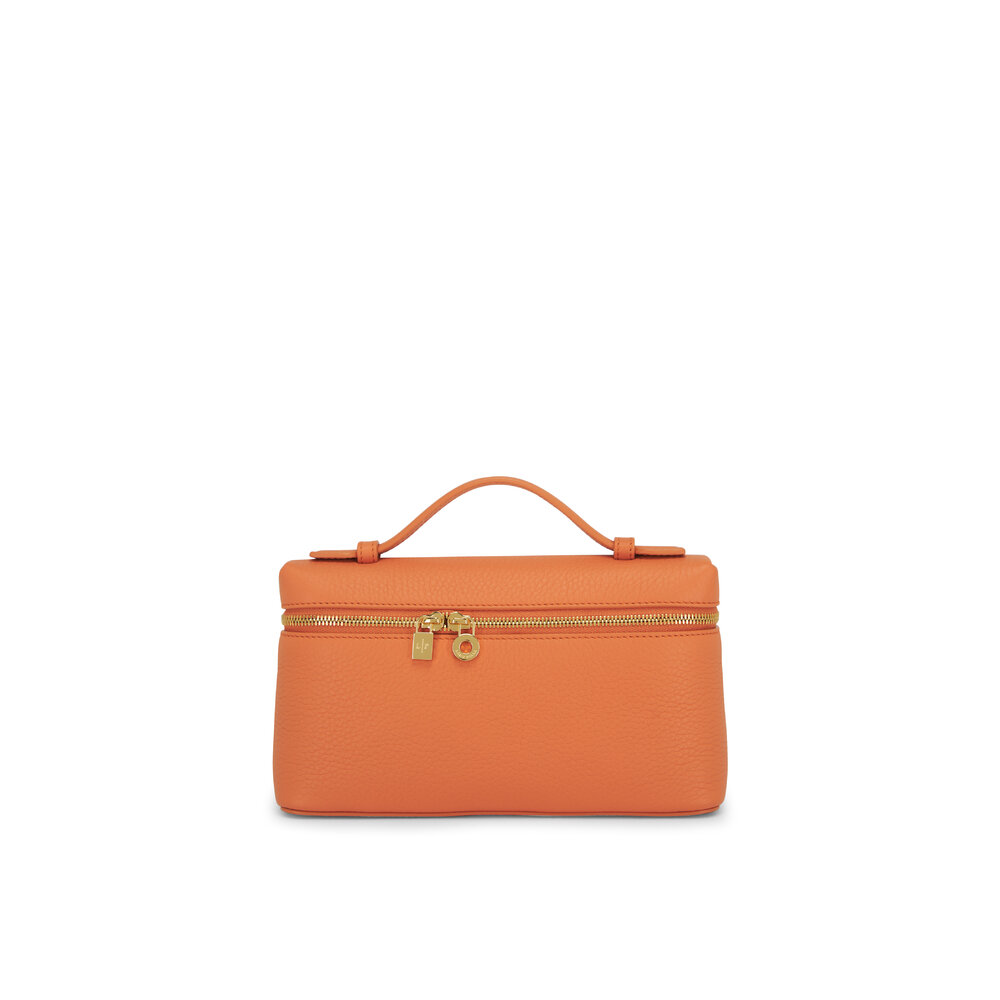 Loro Piana - L19 Cinnamon Orange Extra Pocket Leather Crossbody