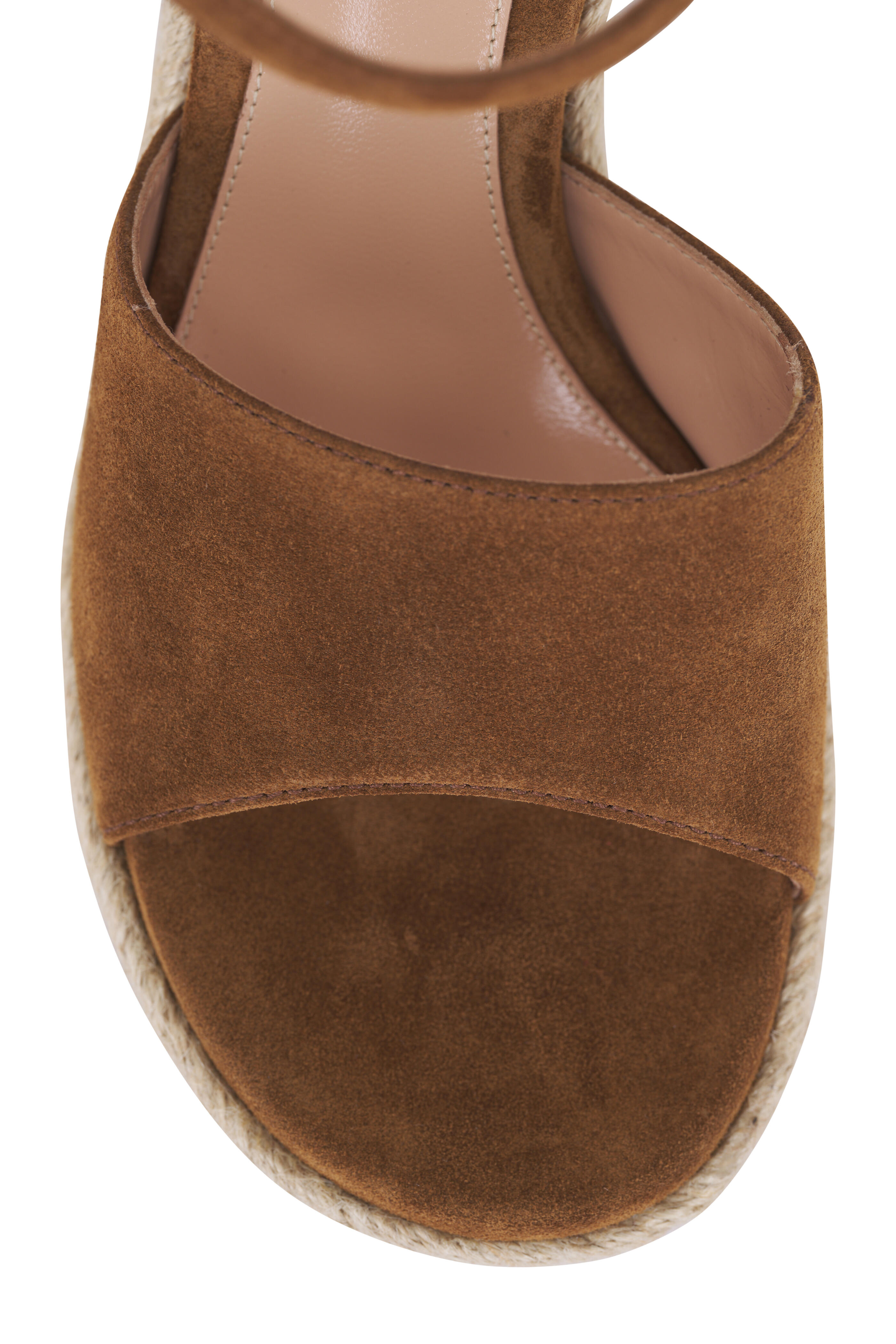 Gianvito Rossi - Brown Suede Espadrille Wedge, 60mm