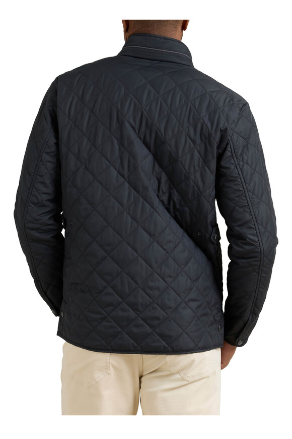 Peter Millar Suffolk Black Quilted Coat - view 3