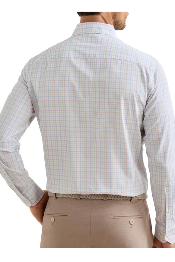 Peter Millar Basin Multicolor Plaid Performance Sport Shirt - view 3